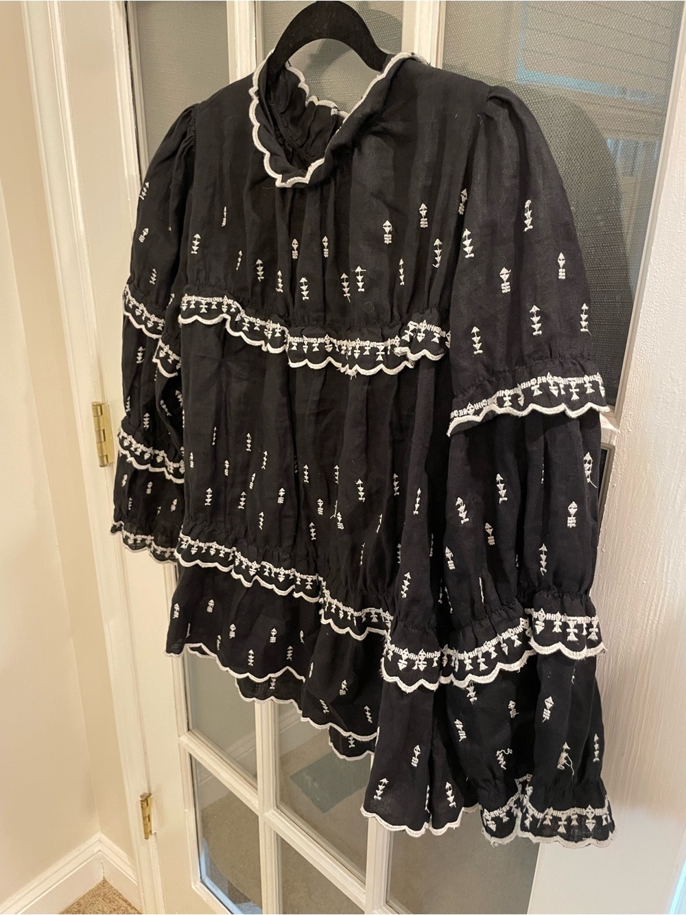 Isabel Marant Étoile embroidered Linen Blouse. Size 38